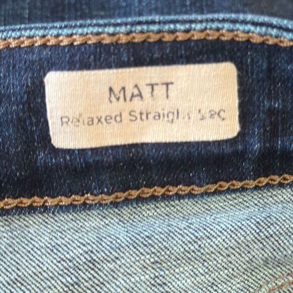 Mavi Jeans Matt Relaxed Straight Jeans size W35 L34 Made in Turkey Stretch - Picture 6 of 12